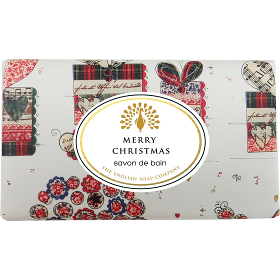 English Soap Merry Christmas prírodné parfumované mydlo s bambuckým maslom 200 g
