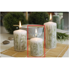Lima Bambus sviečka biela valec 50 x 70 mm 1 kus