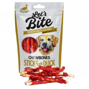 Brit Lets Bite Žuvacie kačacie tyčinky doplnkové krmivo pre psov 80 g