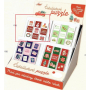 Nekupto Čokoládové puzzle vianočné Domčeky 11 x 11,5 x 0,7 cm, 9 x 5 g