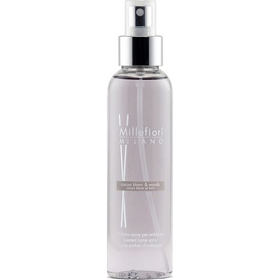 Millefiori Milano Natural Cocoa Blanc & Woods - Biele kakao a drevá Bytový sprej 150 ml