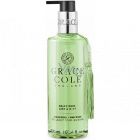 Grace Cole Grapefruit, Lime & Mint tekuté mydlo na ruky dávkovač 300 ml