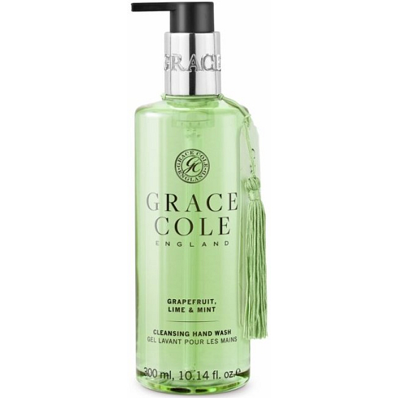 Grace Cole Grapefruit, Lime & Mint tekuté mydlo na ruky dávkovač 300 ml
