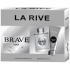 La Rive Brave Man toaletná voda 100 ml + sprchový gél 100 ml, darčeková súprava pre mužov