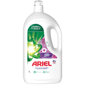 Ariel +Touch Of Lenor Amethyst Flower tekutý gél pre dlhotrvajúcu sviežosť 75 dávok 3,75 l