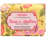 Iteritalia Ruža a jantár Talianske bylinné toaletné mydlo 125 g