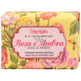 Iteritalia Ruža a jantár Talianske bylinné toaletné mydlo 125 g