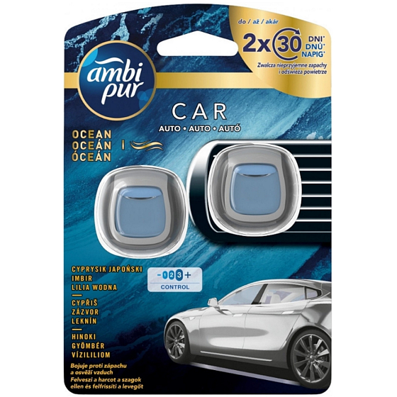 Ambi Pur Jaguar Ocean osviežovač vzduchu do auta 2 x 2 ml