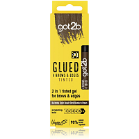 got2b Glued Brows & Edges Tinted farebný gél na obočie a "baby" vlásky 2 v 1 Hnedý 16ml