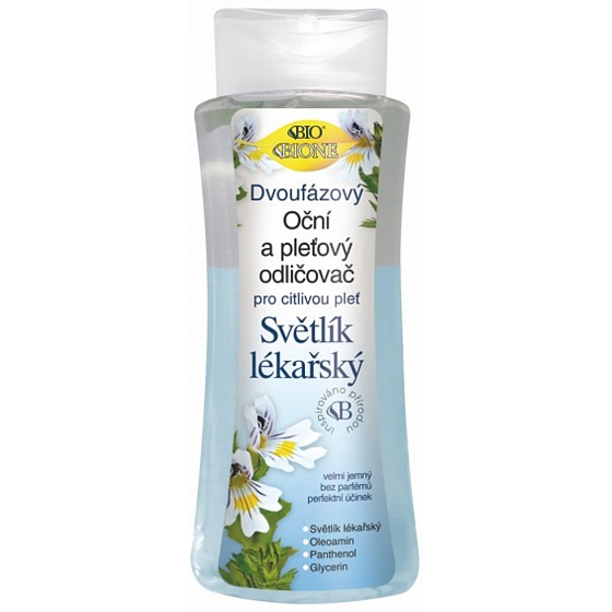 Bione Cosmetics Nezábudka lekárska dvoufázový očný a pleťový odličovač 255 ml