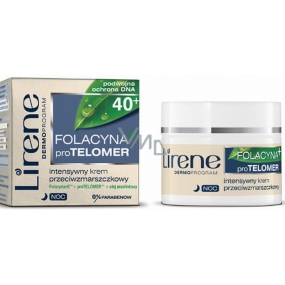 Lirene Folacin Intense 40+ nočný regeneračný krém proti vráskam 50 ml