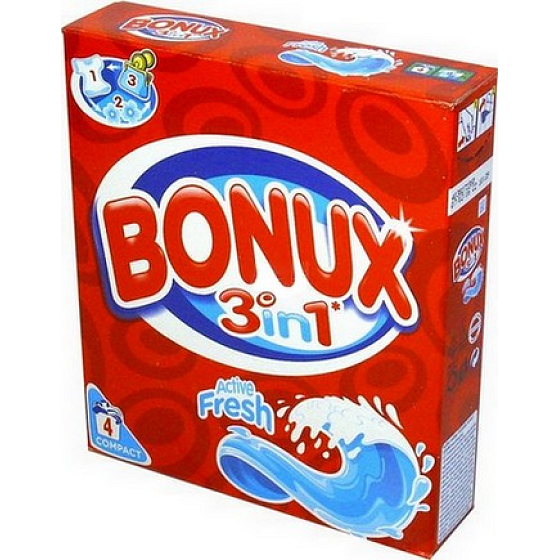 Bonux Active Fresh 3v1 prací prášok 4 dávky 280 g