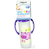 First Steps Jungle 0+ dojčenská fľaša s úchopmi Hroch 250 ml