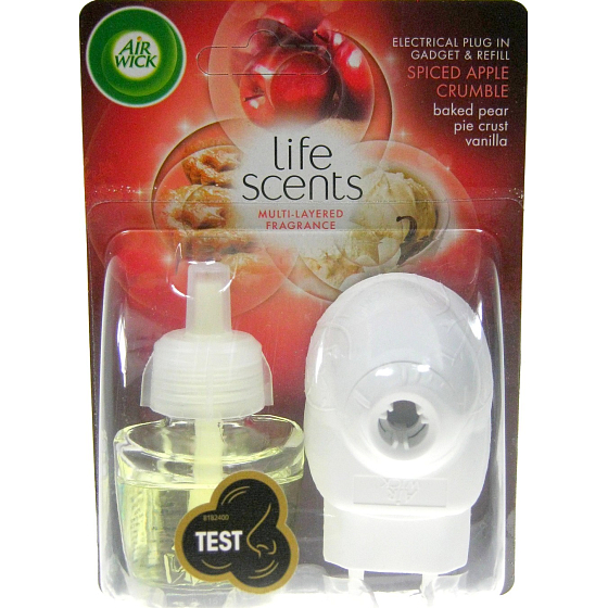 Air Wick Life Scents Jablkový koláč elektrický osviežovač vzduchu komplet 19 ml