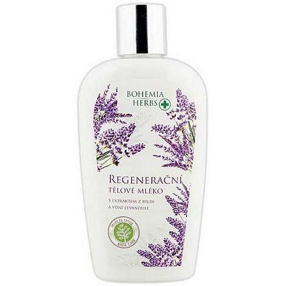 Bohemia Gifts Lavender regeneračné telové mlieko 250 ml