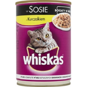 Whiskas Adult Kuracie mäso v šťave konzerva 400 g