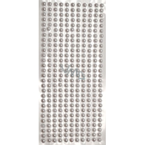 Albi Samolepiace perličky biele 828 kamienkov 4 mm