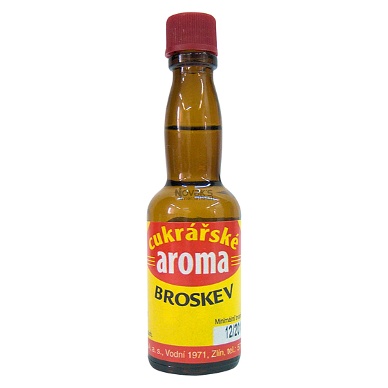 Aroma Broskyňa Liehová príchuť do pečiva, nápojov, zmrzlín a cukrárenských výrobkov 20 ml