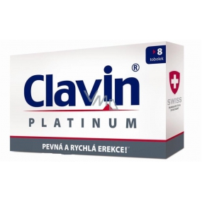 Clavin Platinum pevná a rýchla erekcie kapsuly 8 kusov