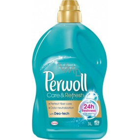 Perwoll Care & Refresh prací gél na syntetickej a zmesné textílie, zachytáva a neutralizuje nežiaduce pachy priamo v látke 50 dávok 3 l