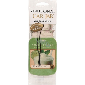 Yankee Candle Vanilla Lime - Vanilka s limetkou Classic vonná visačka do auta papierová 12 g