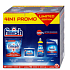 Finish 4in1 All in 1 Max tablety 815 g + Shine & Protect Lemon Sparkle leštidlo 400 ml + čistič umývačky 250 ml + soľ do umývačky 1,5 kg, balíček čistiacich prostriedkov