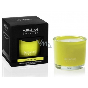 Millefiori Milano Natural Lemon Grass - Citrónová tráva Vonná sviečka horí až 60 hodín 180 g