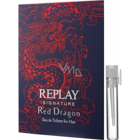 Replay Signature Red Dragon toaletná voda pre mužov 2 ml, vialka