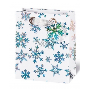 BSB Luxusná darčeková papierová taška 36 x 26 x 14 cm Vianočný Kryštály ľadu VDT 404 - A5