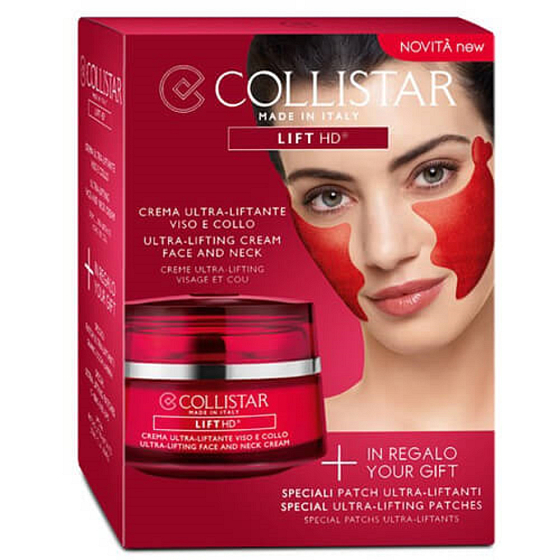 Collistar Lift HD Ultra Lifting Face and Neck Cream Ultra liftingový krém na tvár a dekolt 50 ml + darček liftingové náplasti