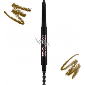 Makeup Revolution Duo Brow Pencil ceruzka na obočie Light Brown 0,15 g