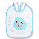 Canpol babies Bunny & Company Podbradník froté / PVC pre deti od 0 mesiacov 3 kusy