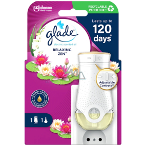 Glade Elektrický vonný olej Relaxing Zen - elektrický osviežovač vzduchu Japonská záhrada s tekutou náplňou 20 ml
