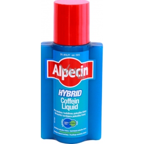 Alpecin Hybrid Coffein Liquid Toner zabraňuje dedičnému vypadávaniu vlasov pre citlivú a svrbiacu pokožku 200 ml