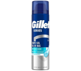 Gillette Series 3x Sensitive Cool gél na holenie pre mužov 200 ml