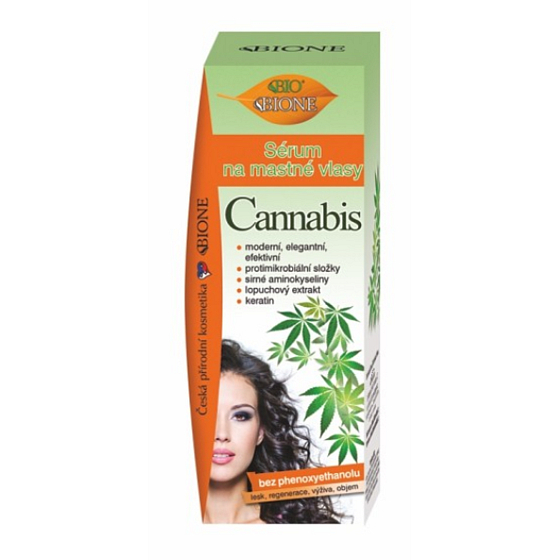 Bion Cosmetics Cannabis vlasové sérum na mastné vlasy 215 ml
