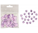 Srdiečka samolepiace fialová 2 cm, 20 kusov