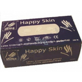 Vulkan Happy Skin Rukavice vyšetrovacie bezprašné latexové veľkosť L č. 9 100 kusov