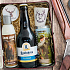 Bohemia Gifts Lovu zdar pre poľovníkov sprchový gél 200 ml + Pivo Landskron Pilsen 0,33 l + energetický nápoj 250 ml + keramický pohárik 0,5 cl + otvárač + plechový kufrík, kozmetická sada