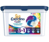 Coccolino Care Cleans, Cares & Protects 3v1 kapsule na pranie na farebnú bielizeň 18 dávok 486 g