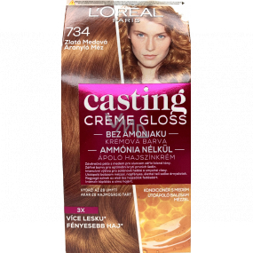 Loreal Paris Casting Creme Gloss krémová farba na vlasy 734 Zlatá medová