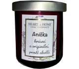 Srdce & Domov Sladká čerešňová sójová sviečka s názvom Anna 110 g