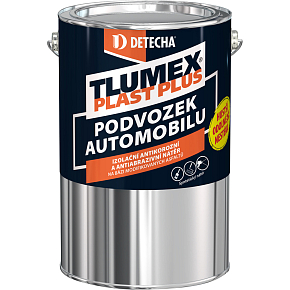 Tlumex Plast Plus antikorózna farba na auto a podvozok, čierna, 4 kg Tlumex Plast Plus antikorózna farba na auto a podvozok, čierna, 4 kg