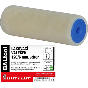 BARVY A LAKY HOSTIVAŘ Velur valček na maľovanie pre držák 6 mm, 120 mm BARVY A LAKY HOSTIVAŘ Velur valček na maľovanie pre držák 6 mm, 120 mm