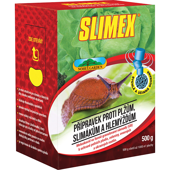 Slimex proti slimákom, k ochrane poľných plodín, zeleniny, ovocia proti slimákom, 500 g