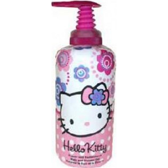 Hello Kitty Flowers 2v1 pena do kúpeľa & sprchový gél 1000 ml