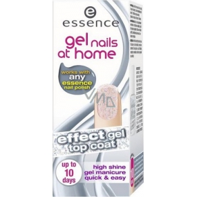 Essence Gél Nails At Home Top Coat krycí gélový lak 02 Holographic Touch 7 ml