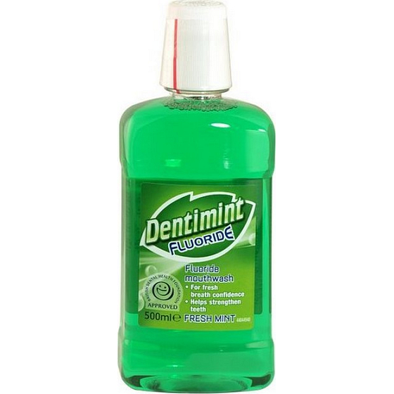 Dentimint Fluoride Fresh Mint ústna voda 500 ml