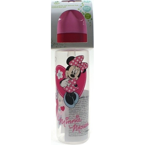 Disney Minnie Mouse Baby dojčenská fľaša 3+ 250 ml