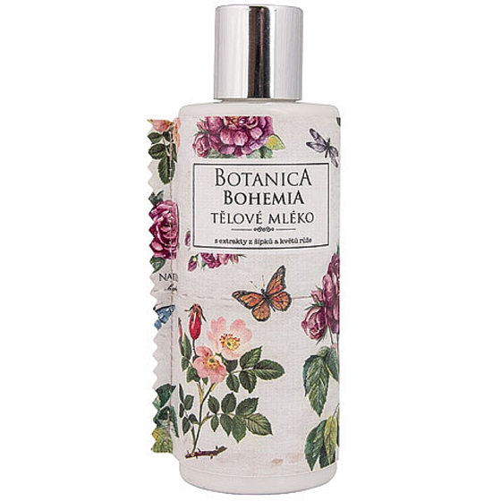 Bohemia Gifts Botanica Šípka a ruža telové mlieko pre všetky typy pokožky 200 ml